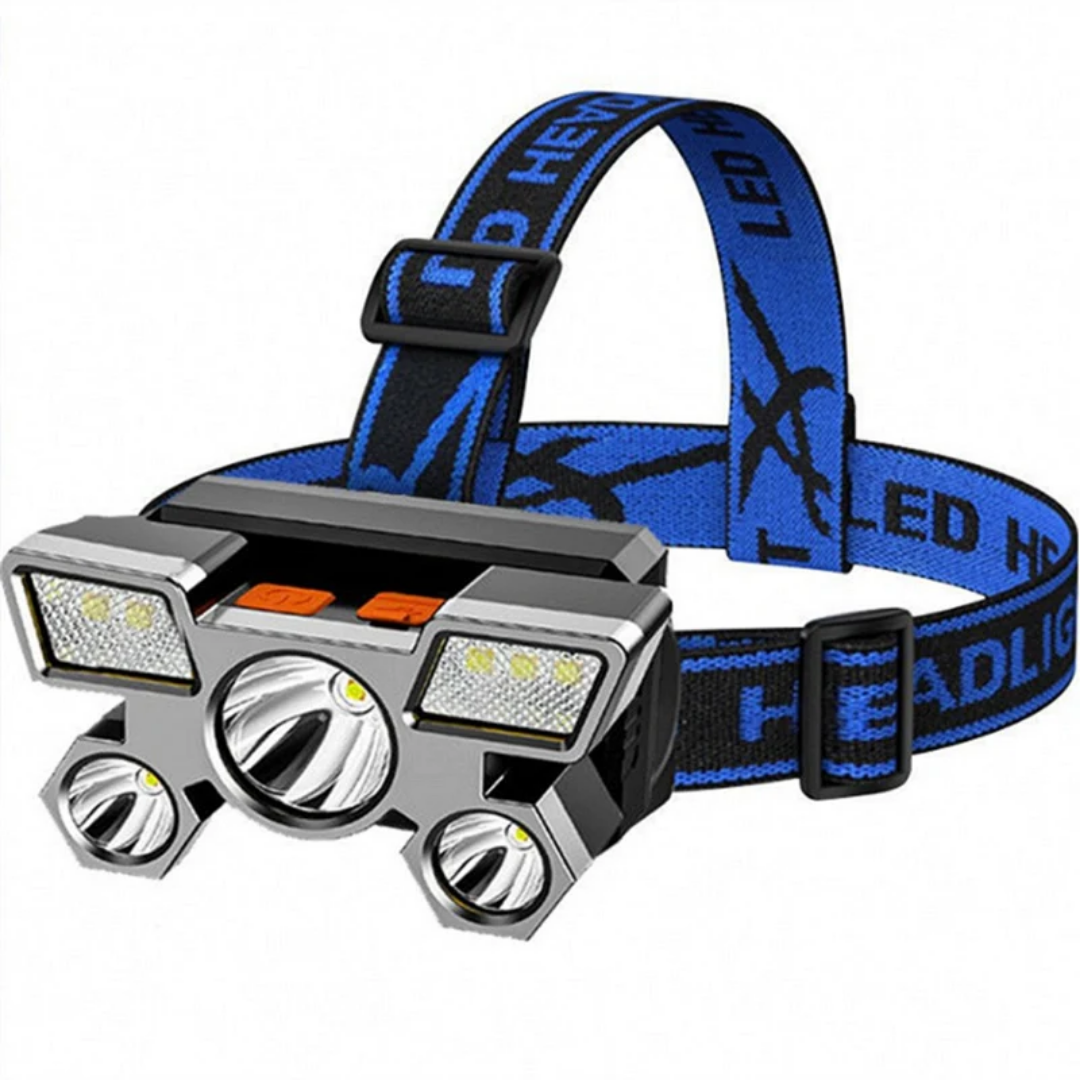 5 LED flashlight rechargeable with build in 14500 battery 