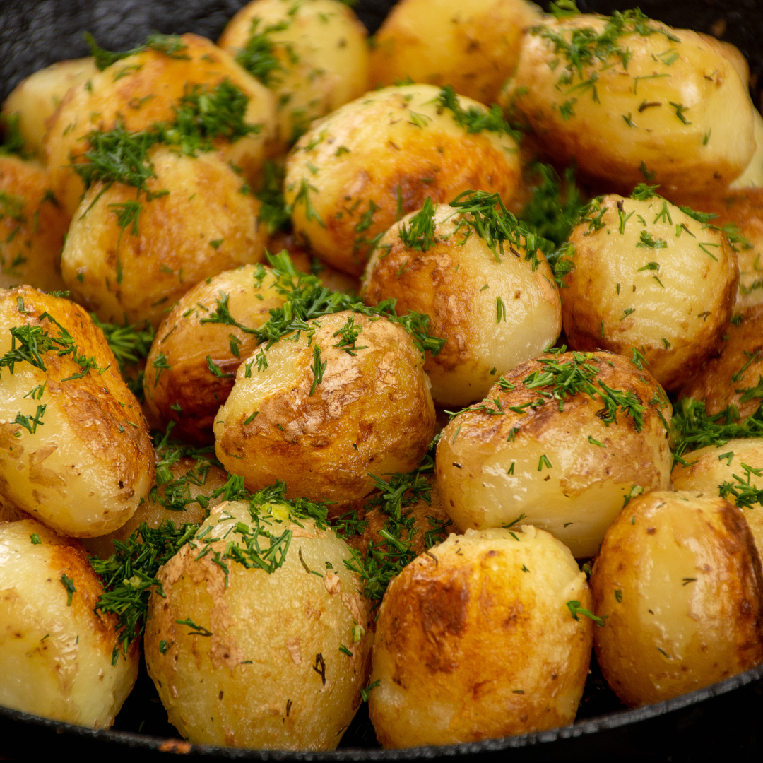 Roast Baby Potatoes with Garlic & Rosemary
