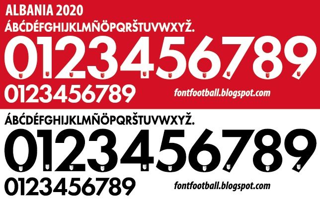 Font Vector Albania 2020 kit