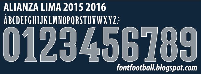 Font Vector Alianza Lima 2015 2016 kit