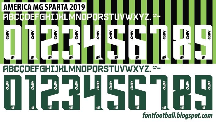 Font Vector América MG Sparta 2019 kit