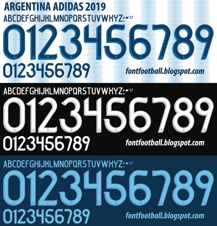 Font Vector Argentina 2019 kit