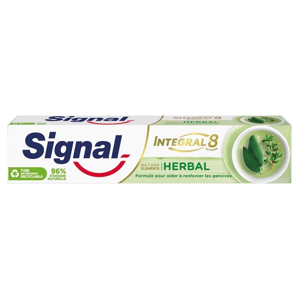 Signal Dentifrice Integral 8 Nature Elements Herbal Soin Gencives