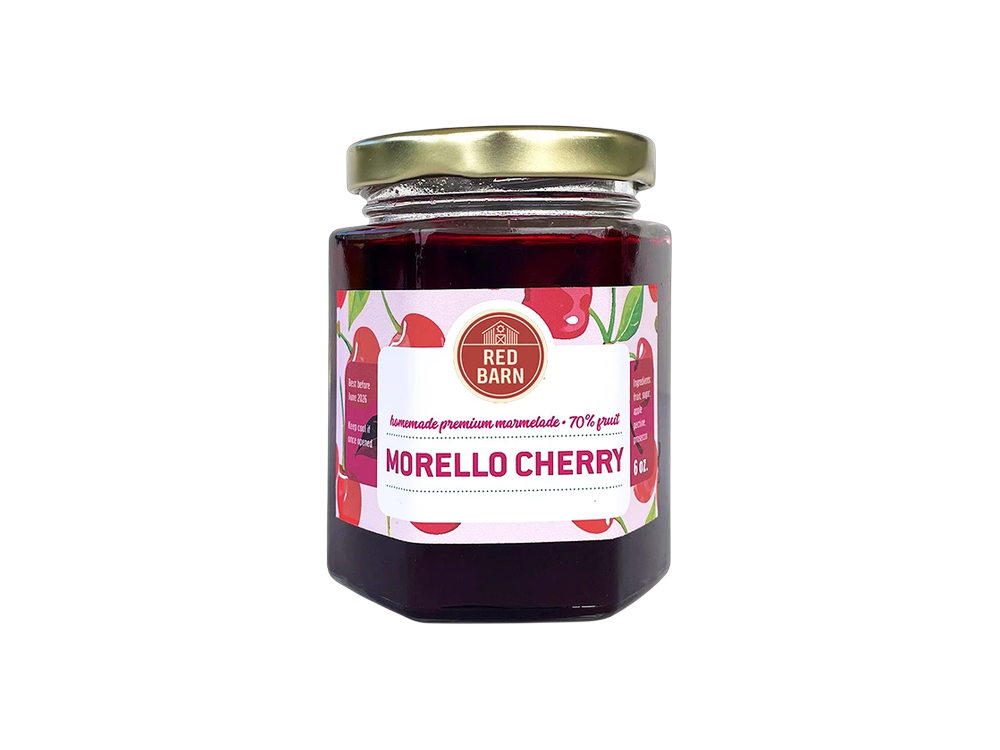 Homemade Jam Morello Cherries 6 oz / Mermelada casera de cerezas Morello 6 oz