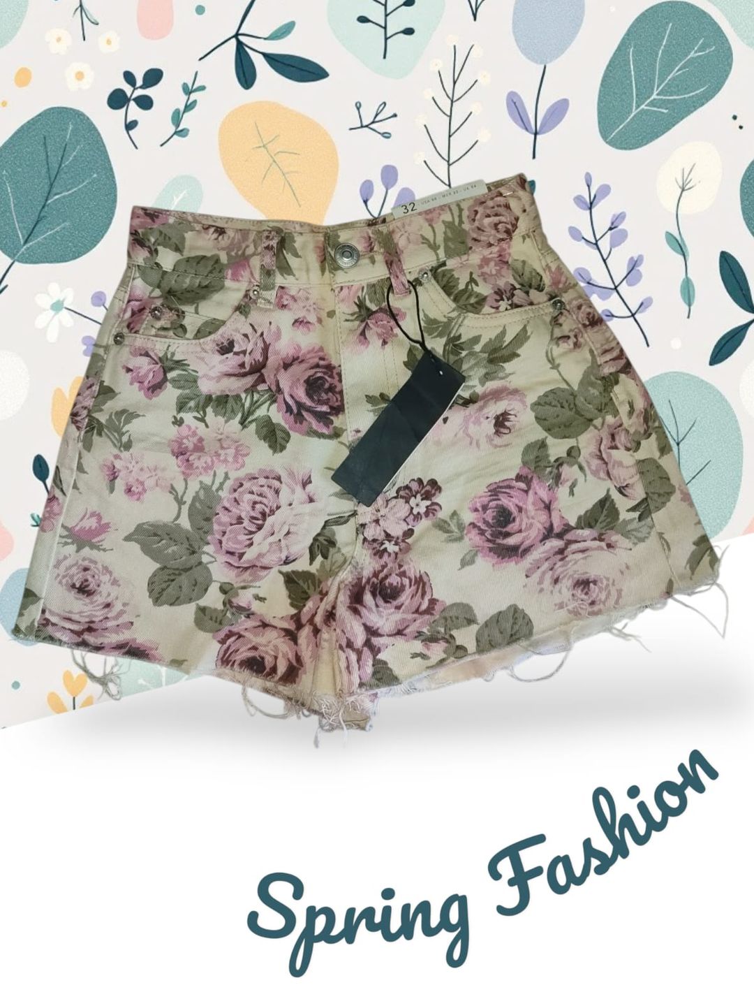 Short Stradivarius Jeans talla 32/xs 