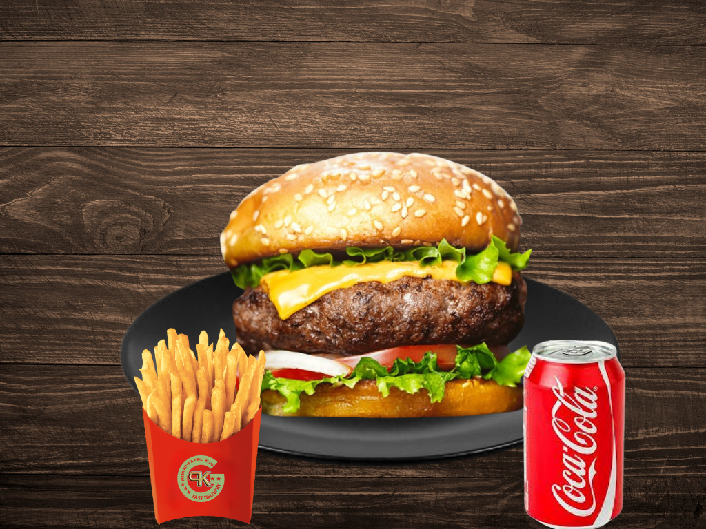Gourmet Burger Meal🍔🍟🥤
