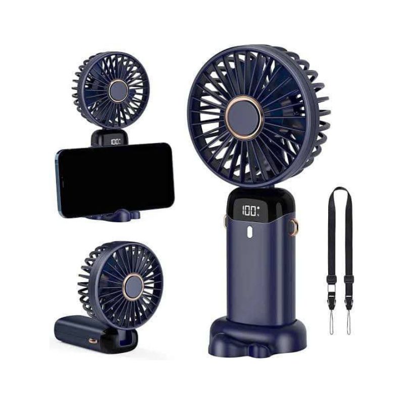 Led digital display mini fan 
