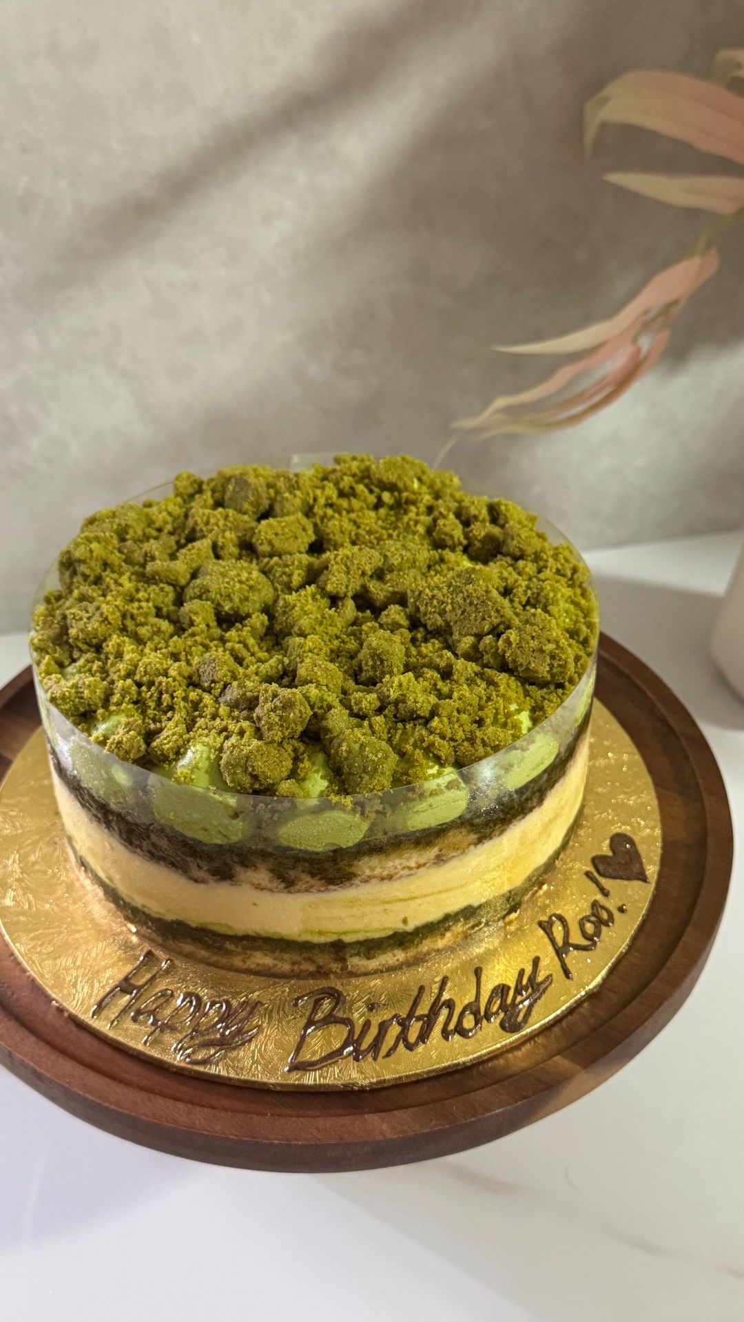 Matcha Tiramisu Round 