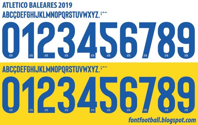 Font Vector Atletico Baleares 2019 kit