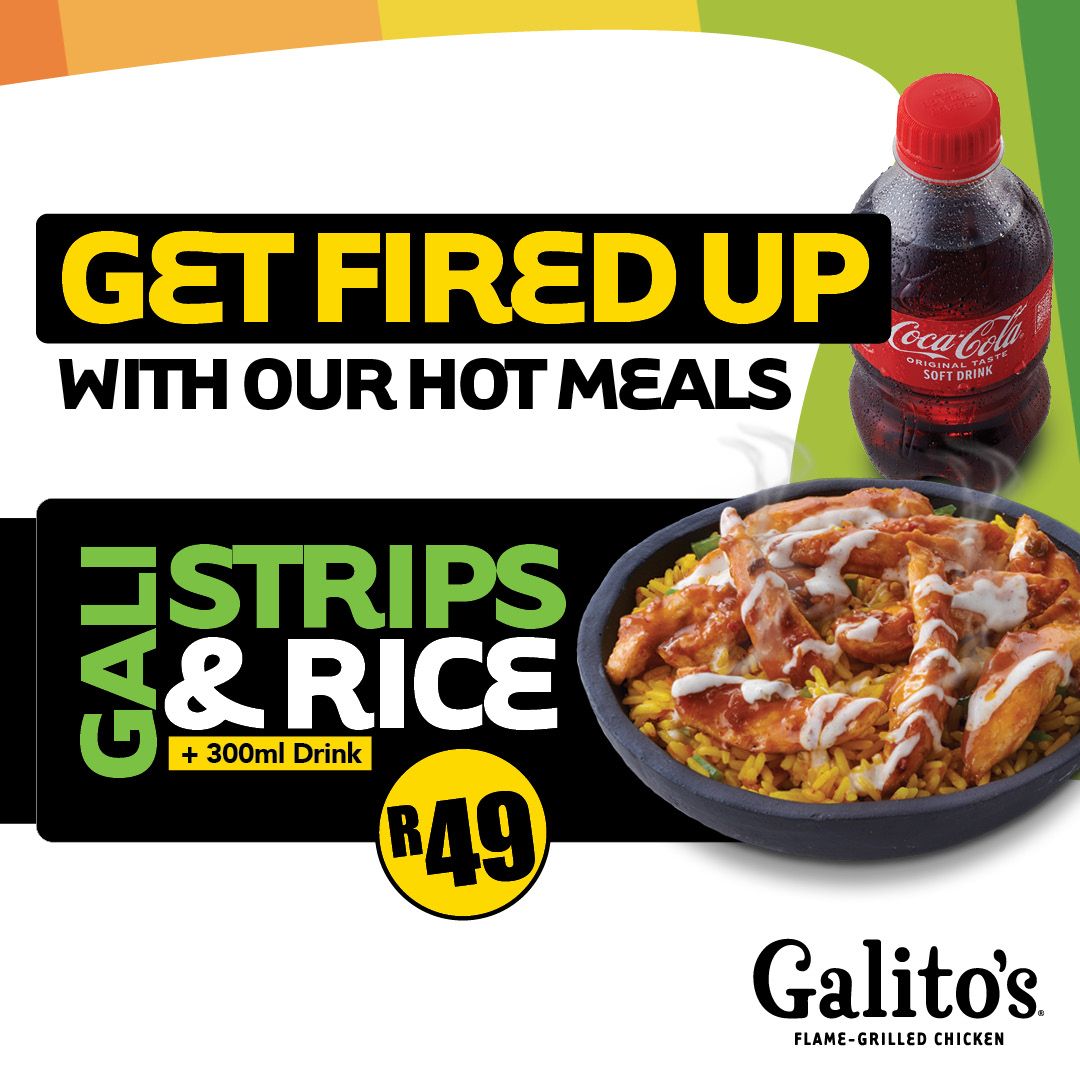 GALLI STRIPS & RICE + 330ML DRINK