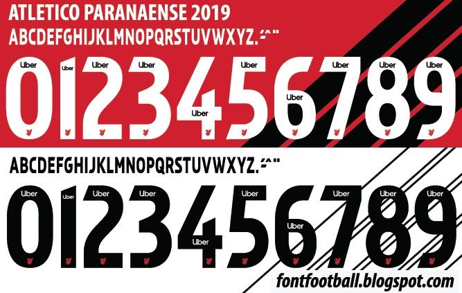 Font Vector Athletico Paranaense 2019 kit