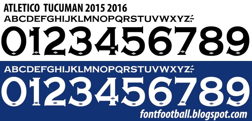 Font Vector Atletico Tucuman 2015 2016 kit