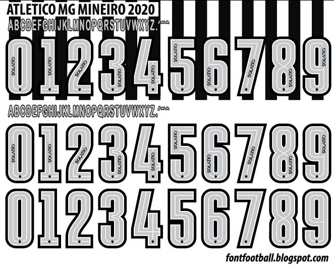 Font Vector Atlético MG Mineiro (Le Coq) 2020 kit