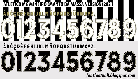 Font Vector Atlético MG Mineiro (Manto da Massa) 2021 kit