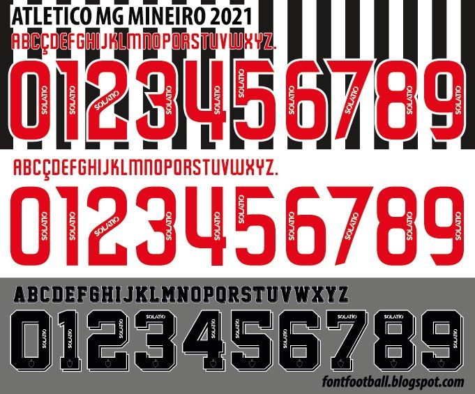 Font Vector Atlético MG Mineiro 2021 kit