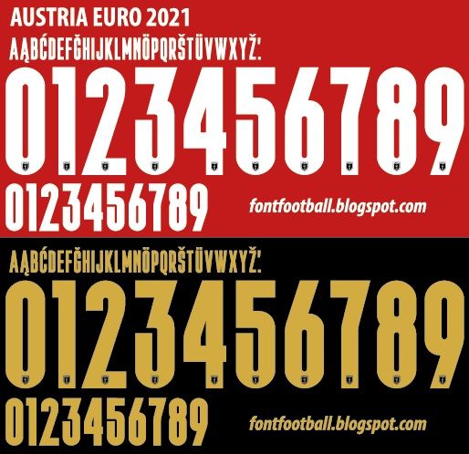 Font Vector Austria Euro 2020 kit