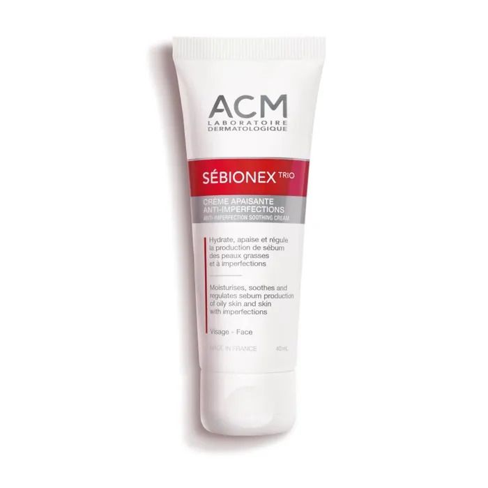 ACM Sébionex Trio - Crème Apaisante - Visage - Peaux Grasses ou à Imperfections, 40ml