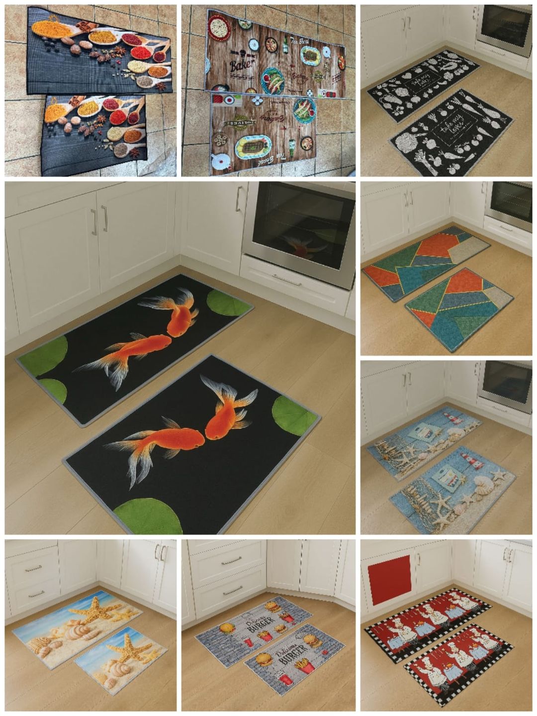 2 Piece Kitchen Mat Set