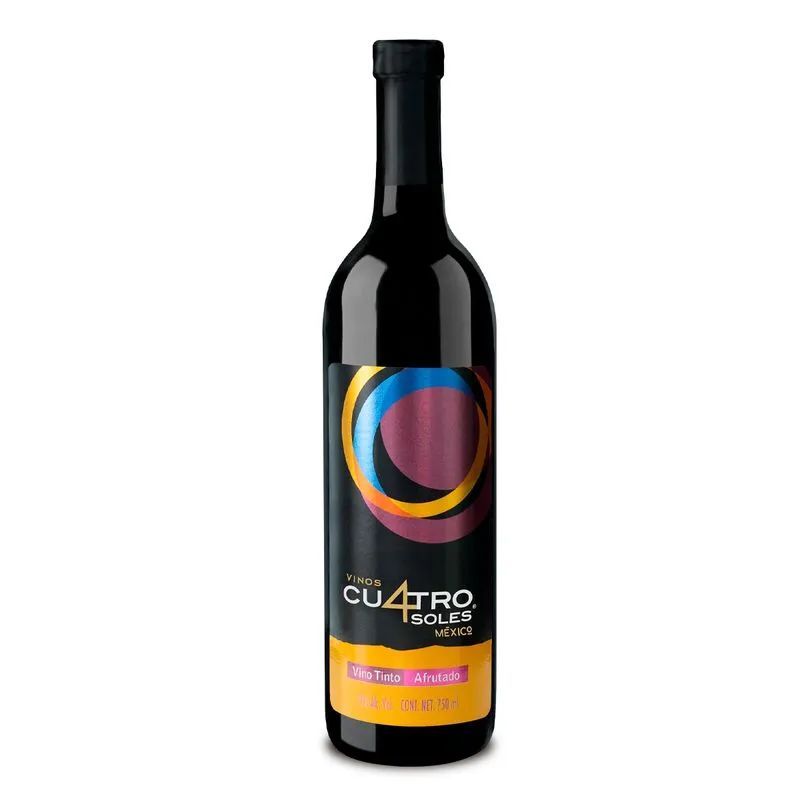 Vino Tinto Semi Dulce 4 Soles 750.0 mL