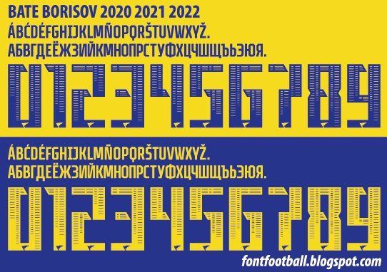 Font Vector Bate Borisov 2020 2021 2022 kit