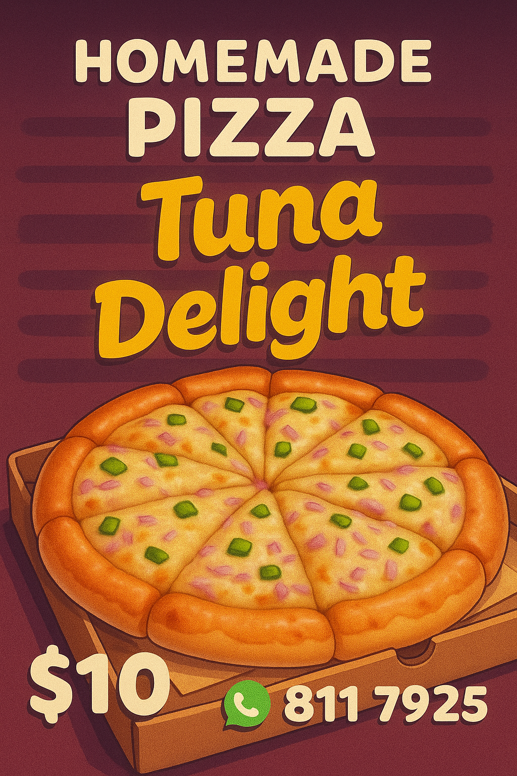 Pizza tuna delight 