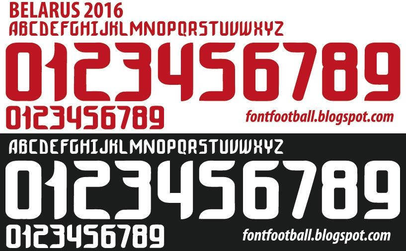 Font Vector Belarus 2016 kit