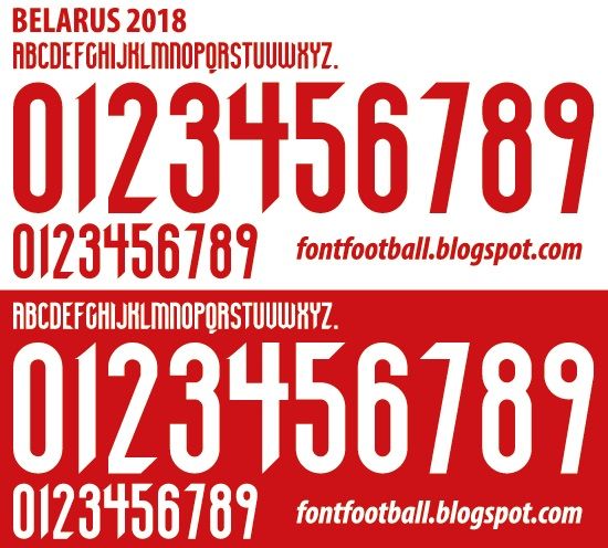 Font Vector Belarus 2018 kit