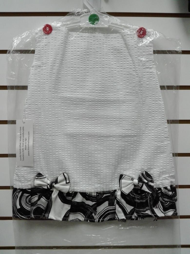 DARLINGS A LINE DRESS WITH BUTTONS AND BOWS