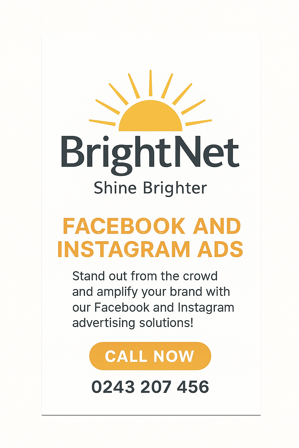 Brightnet Marketing  --- Facebook &Instagram Ads Services  >Contact BrightNet Marketing Before placing an order 