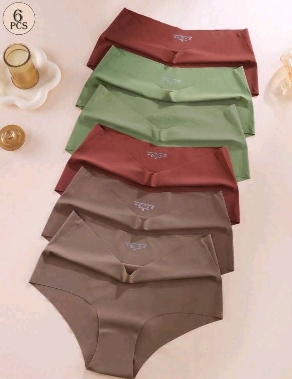 Ladies 6 Pcs High-Waisted Briefs