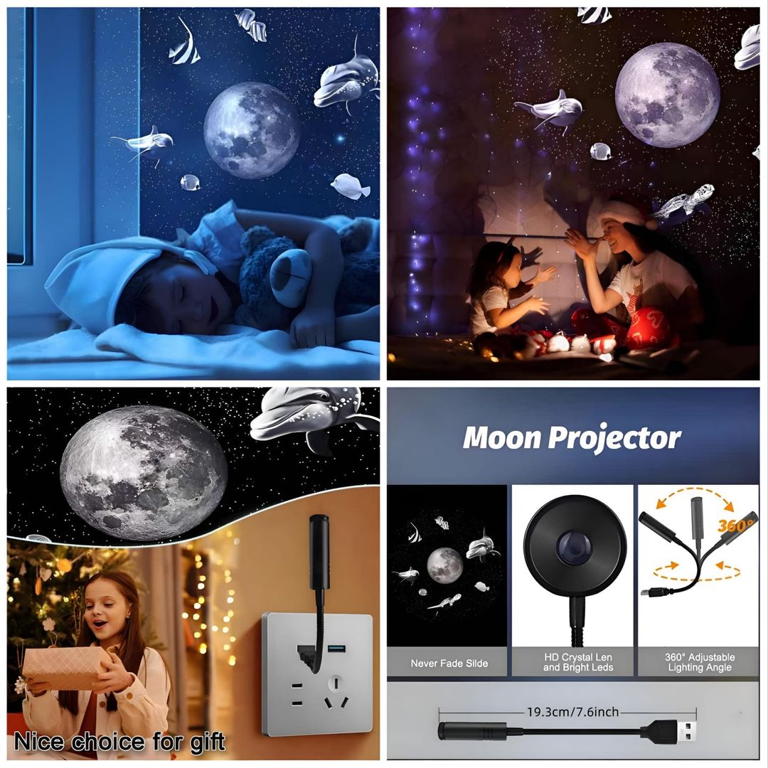 3D Moon Projector Stick