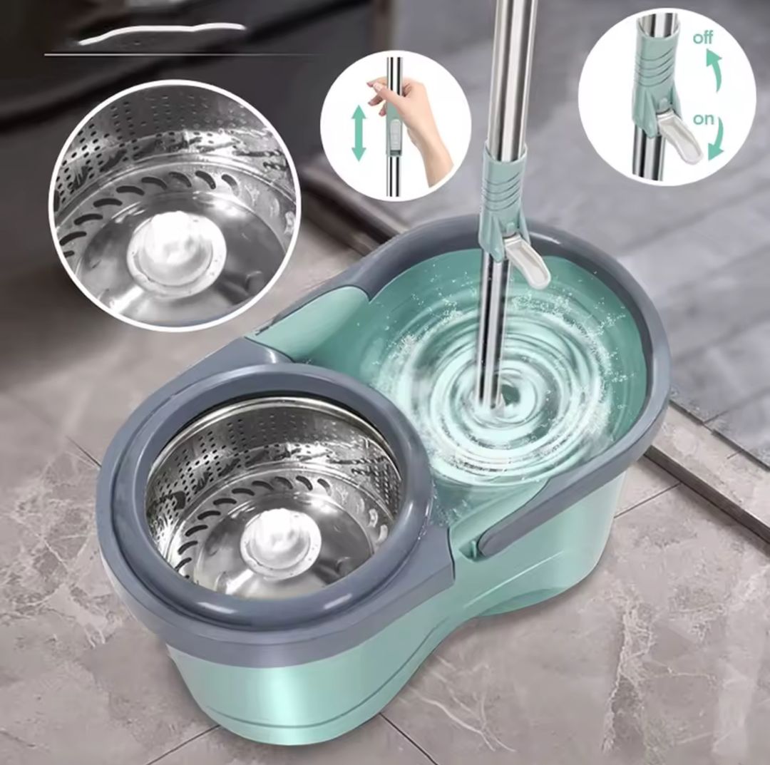 Trapeador con cubeta giratoria 