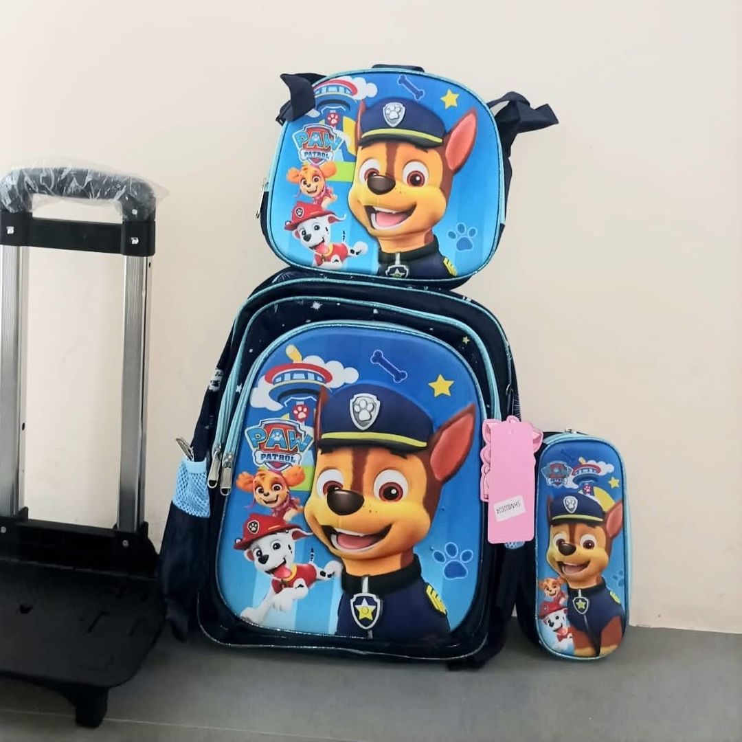 Combo mochila de primaria con carrito #1 