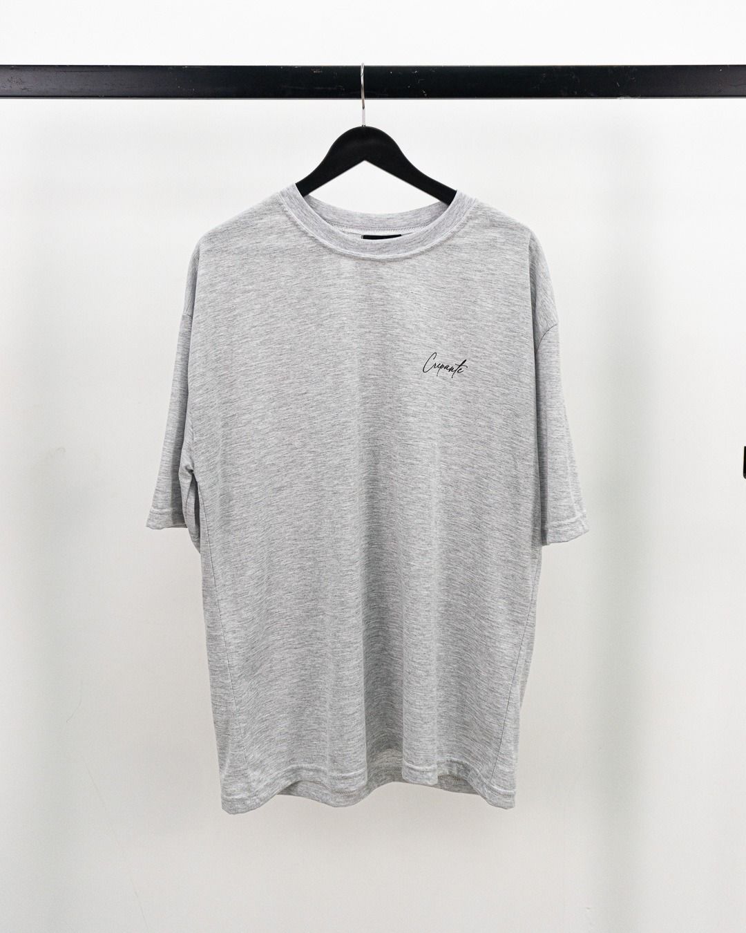 polo oversize crepante plomo