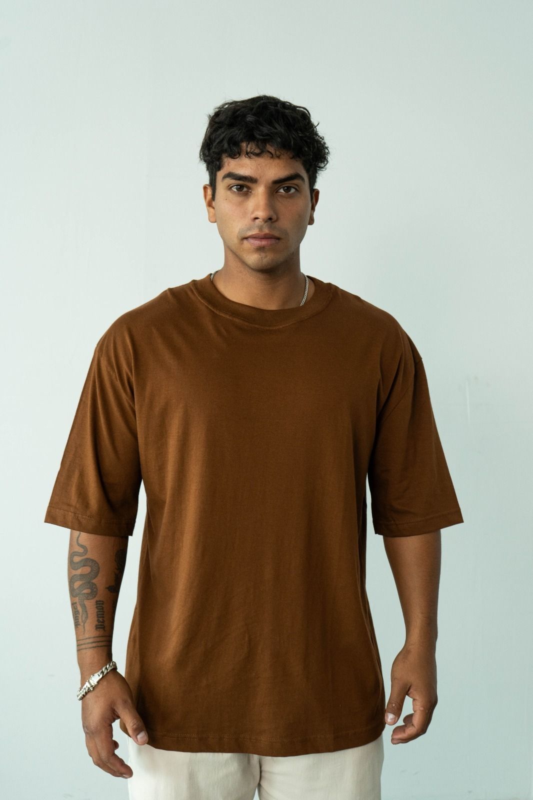 polo oversize marron