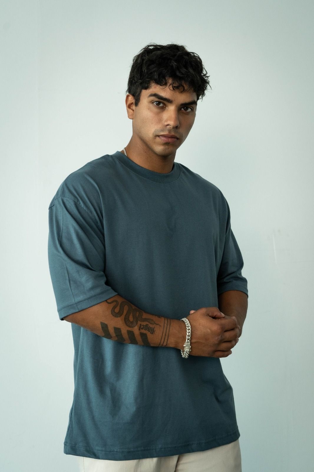 polo oversizs verde agua