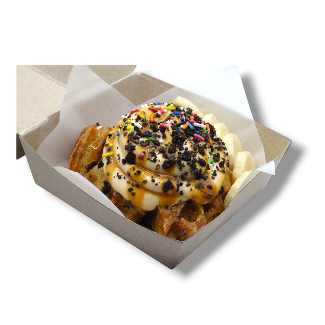 Milk Mochi Waffle Bowl