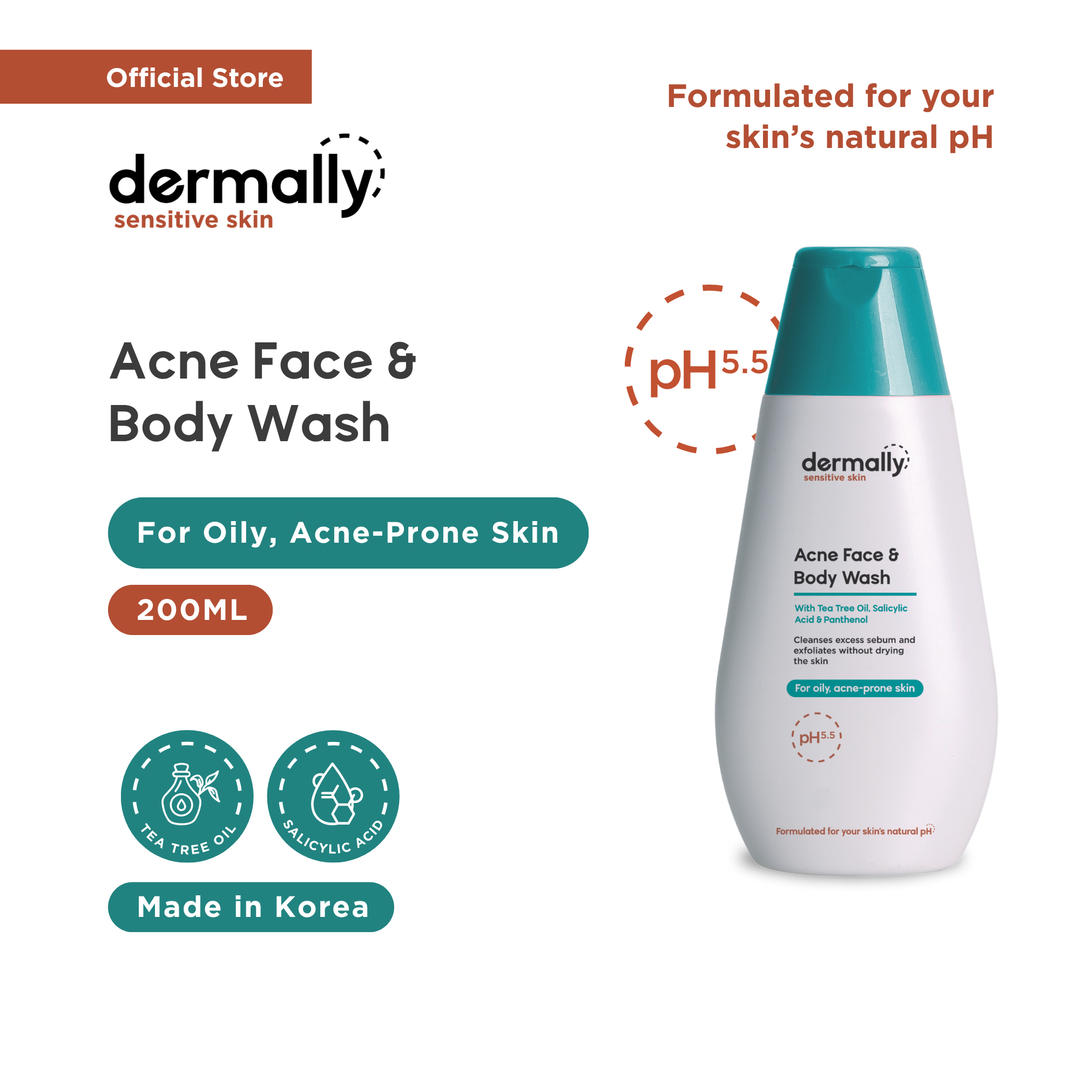 Dermally Sensitive Skin Acne Face & Body Wash 200ml