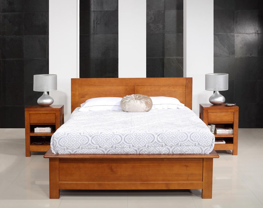 Lit en bois massif avec matelas 190cmx140cm ( pack privilège )