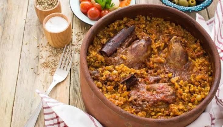Freekeh with Meat Tajin - طاجن فريك باللحمة