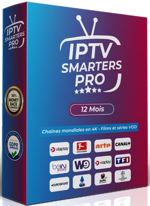 12 Mois Abonnement IPTV Smarters Pro Pour 1 Appareil