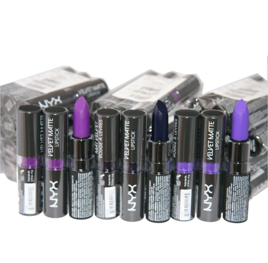 144 x Nyx Velvet Matte Lipsticks | 3 Shades | Great Halloween Shades |