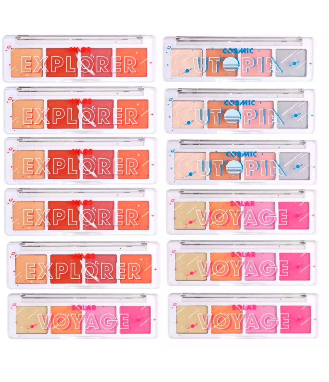 12 x Collection Mars Explorer - Solar Voyage - Cosmic Utopia  Eyeshadow  