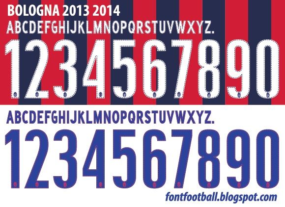 Font Vector Bologna 2013 2014 kit