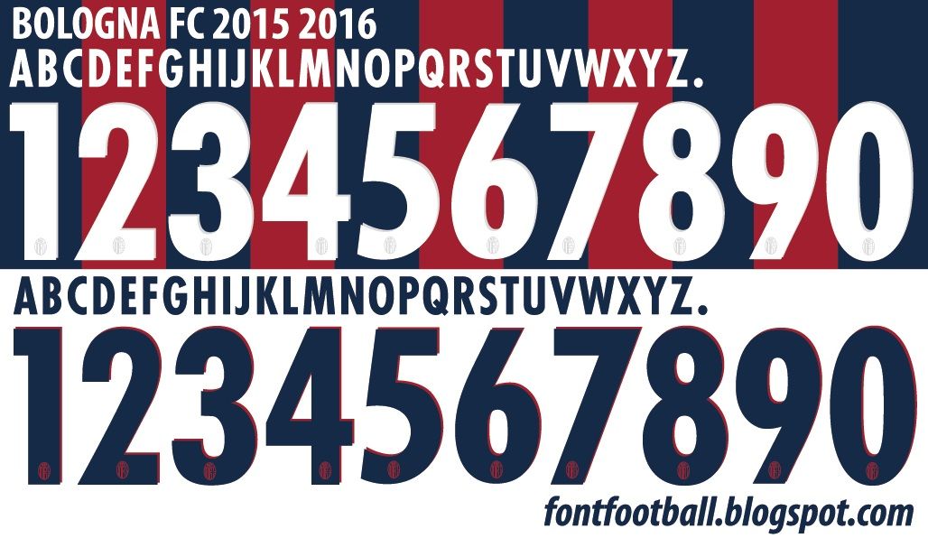 Font Vector Bologna FC 2015 2016 kit