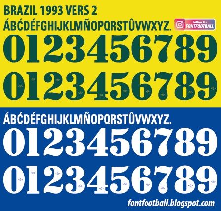 Font Vector Brazil Brasil 1993 Version 2 kit