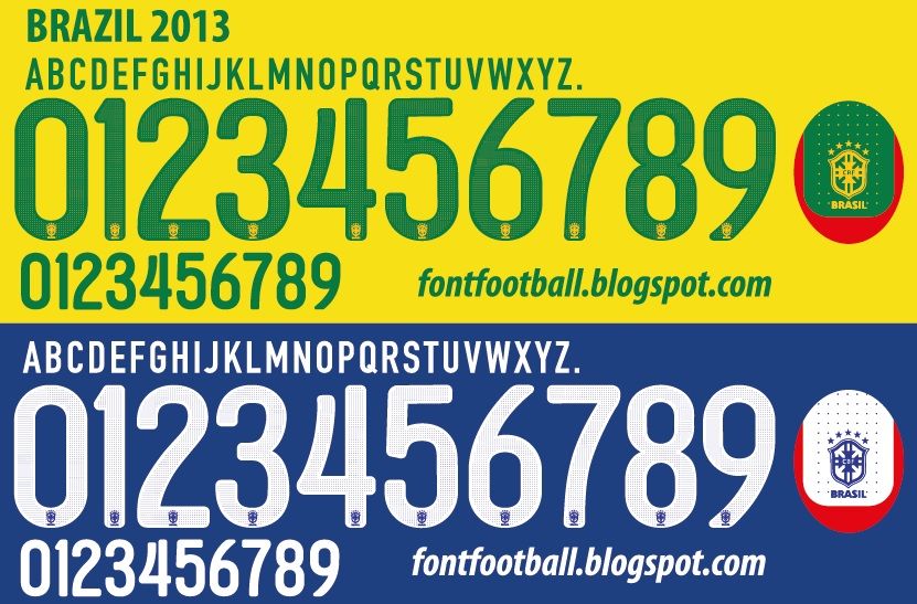 Font Vector Brazil Brasil 2013 kit