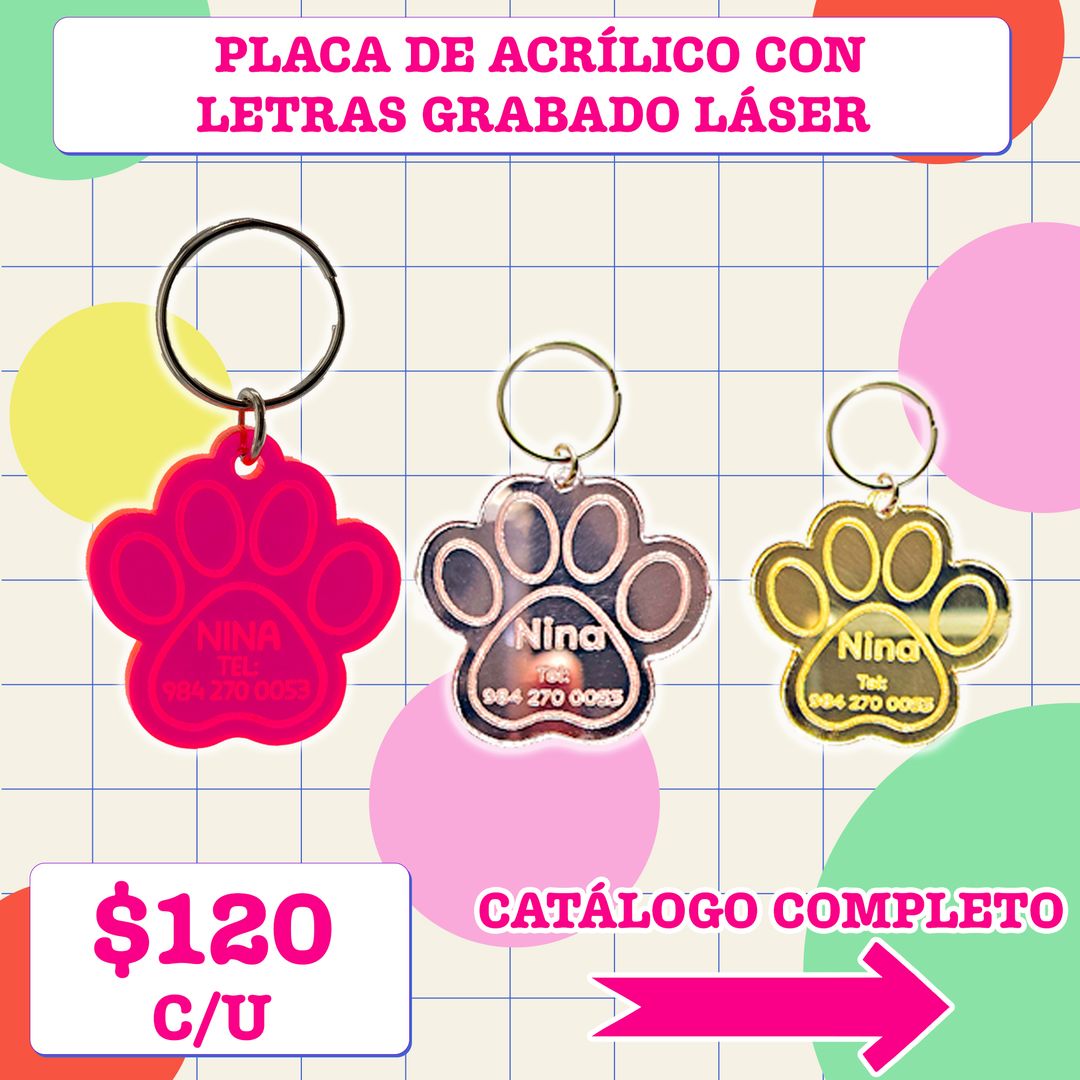 Plaquita Grabado Laser