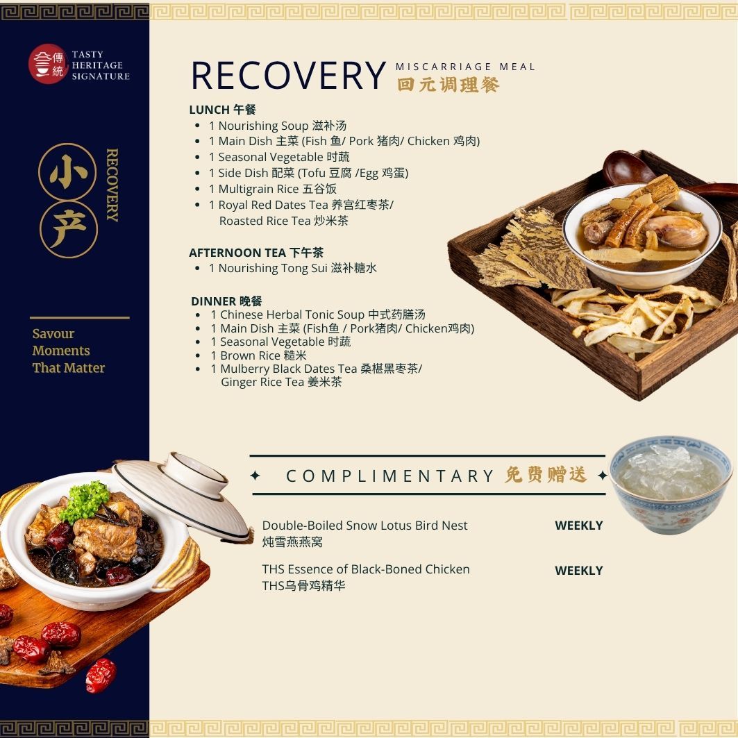 Recovery Miscarriage Meal Packages