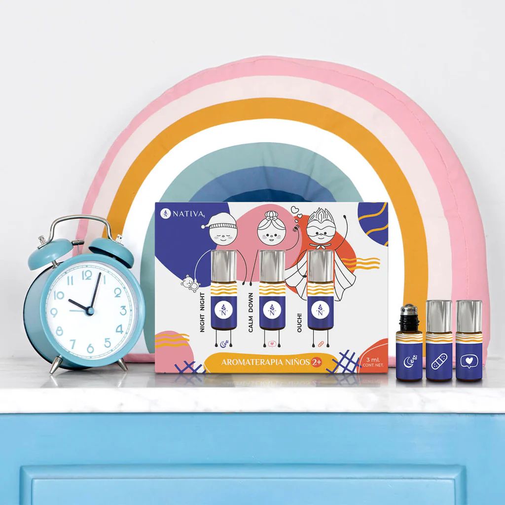 Kit Roll On Niños Aromaterapia: Night Night, Calm Down & Ouch! by Nativa5